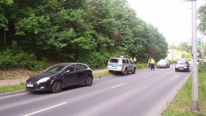 1/6 Potrącony rowerzysta przy Wyszyńskiego