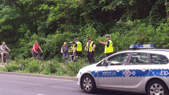 3/6 Potrącony rowerzysta przy Wyszyńskiego