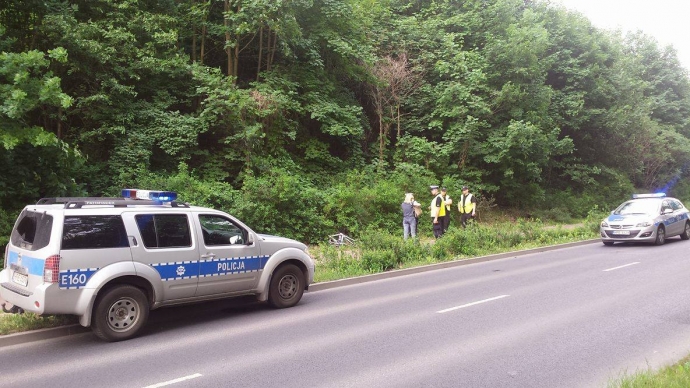 4/6 Potrącony rowerzysta przy Wyszyńskiego