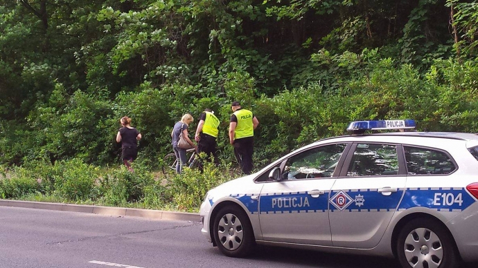 5/6 Potrącony rowerzysta przy Wyszyńskiego