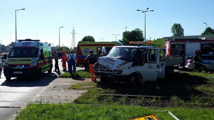 1/6 Wypadek na rondzie Gdańskim