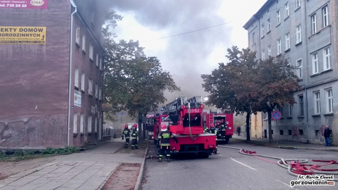 3/13 Pożar budynku przy Jagiellończyka