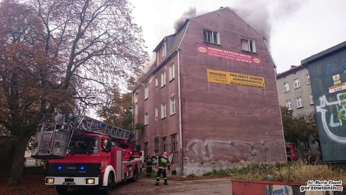 5/13 Pożar budynku przy Jagiellończyka