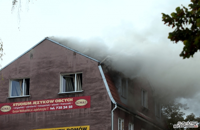 10/13 Pożar budynku przy Jagiellończyka