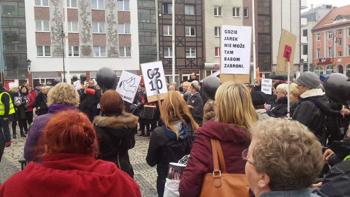 10/10 Czarny Protest w Gorzowie 2.0