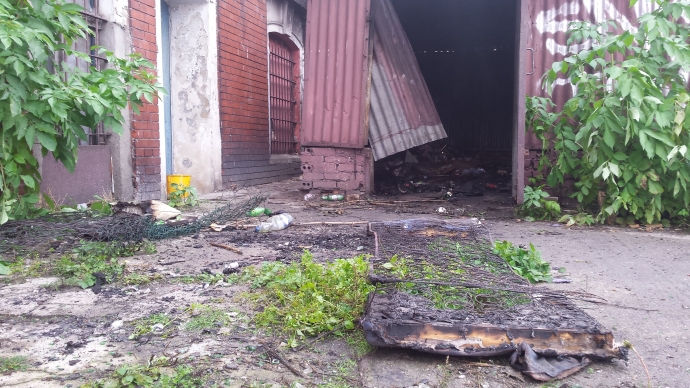 6/9 Pożar garaży na bulwarze