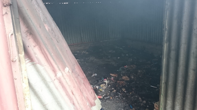 9/9 Pożar garaży na bulwarze