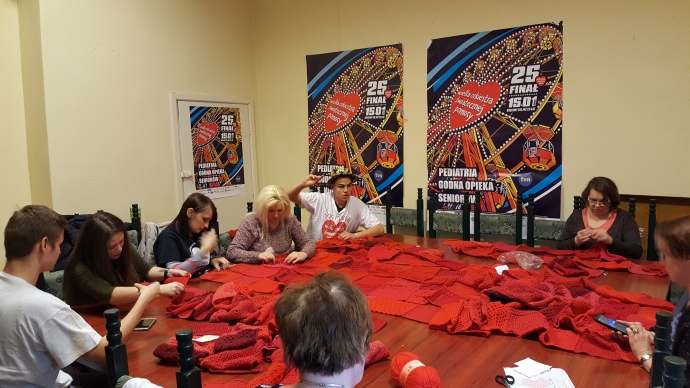 5/5 Serce z włóczki