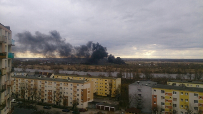 8/8 Pożar opon w Gorzowie 