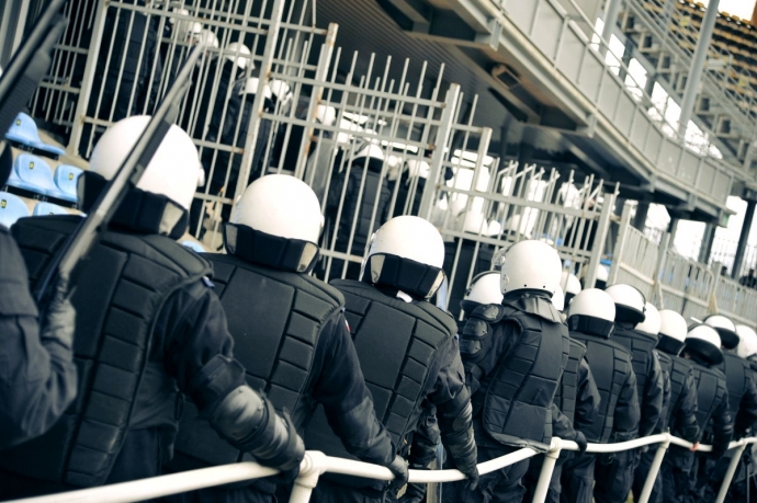 9/12 Ćwiczenia policjantów na Jancarzu