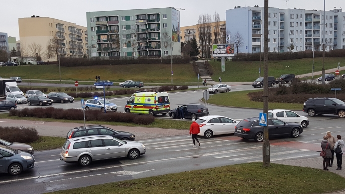 7/7 Potrącenie rowerzysty na rondzie Górczyńskim
