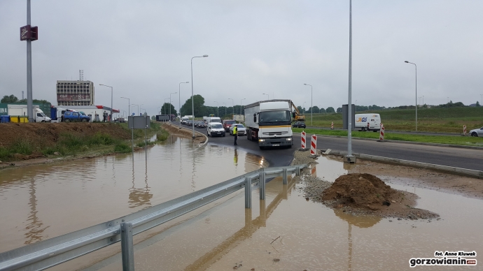 6/12 Węzeł S3 Gorzów Północ pod wodą