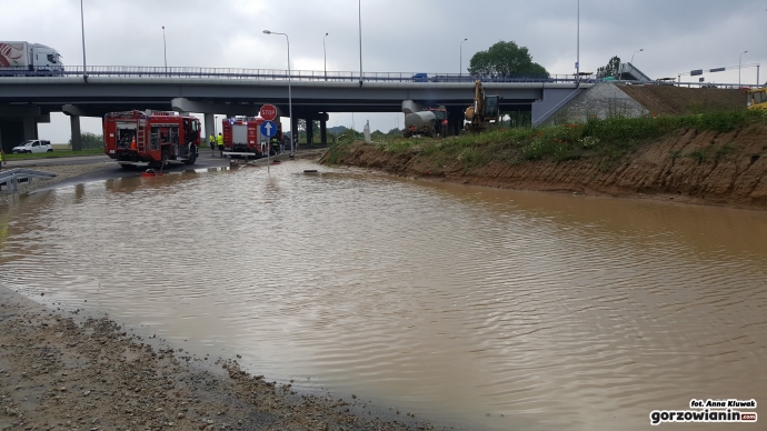 7/12 Węzeł S3 Gorzów Północ pod wodą