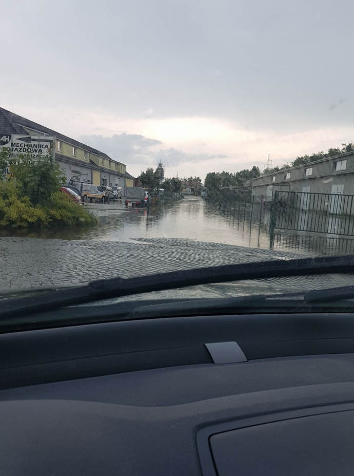 8/26 Skutki intensywnych opadów deszczu 