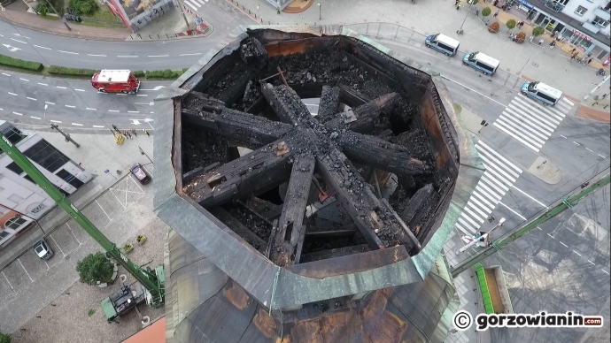 5/6 Spalona kopuła widziana z góry 