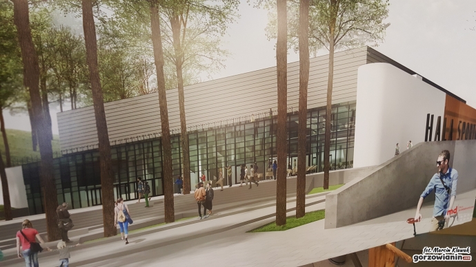 6/9 Wizualizacja hali sportowo-widowiskowej