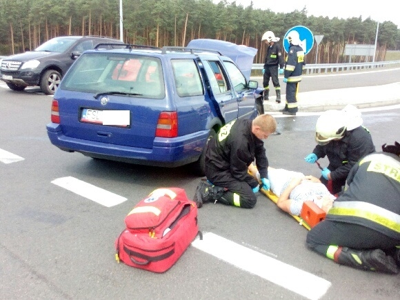 6/7 Wypadek na węźle S3 koło Skwierzyny