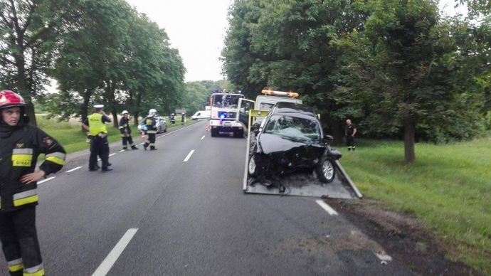 4/5 Wypadek na trasie Różanki - Zdroisko