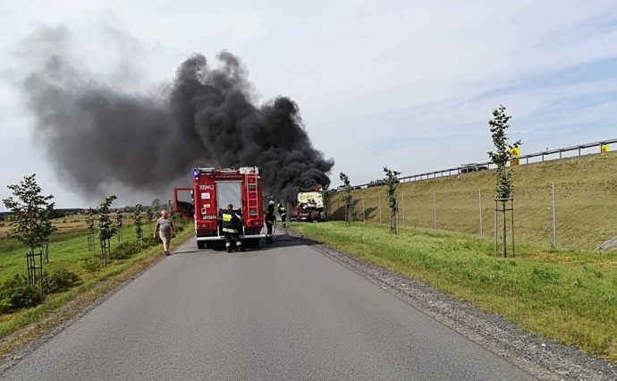 5/5 Pożar ciężarówki pod Gorzowem