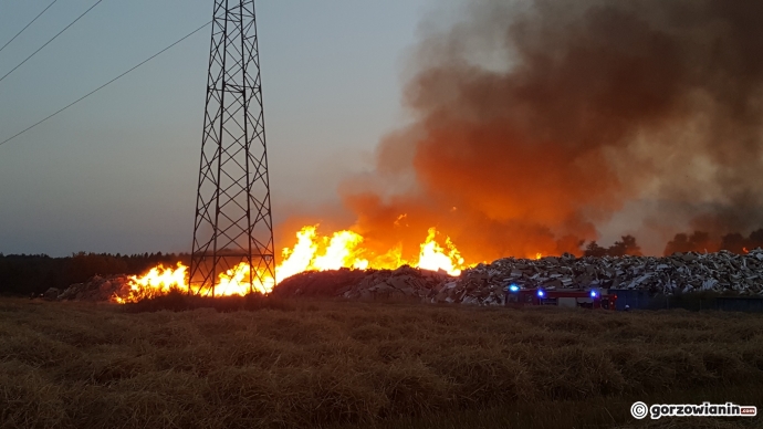 4/26 Pożar wysypiska śmieci przy Spiżowej