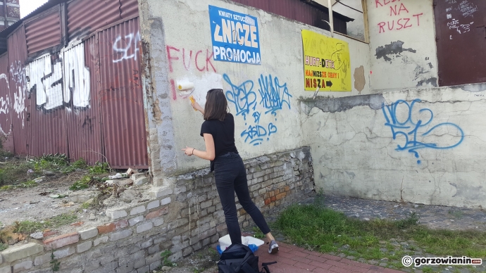 6/16 Zamalowali rasistowskie napisy na bulwarze