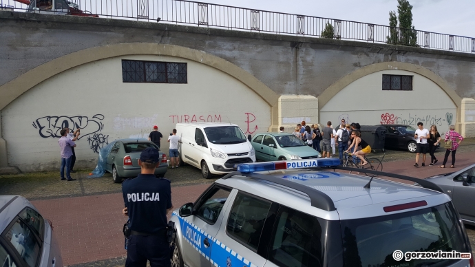 14/16 Zamalowali rasistowskie napisy na bulwarze