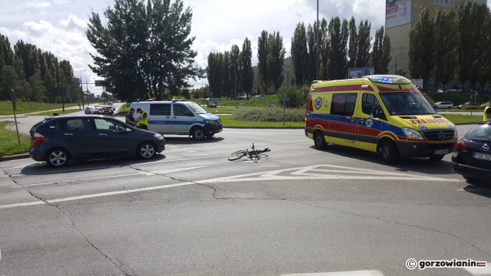24/25 Rowerzysta potrącony na rondzie Górczyńskim