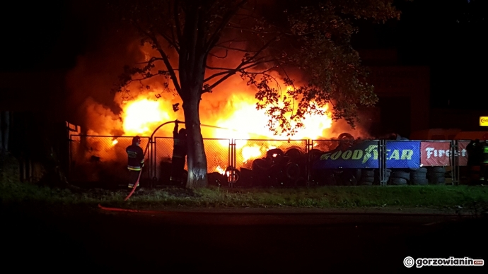 5/10 Płoną opony przy ul. Ryskiej