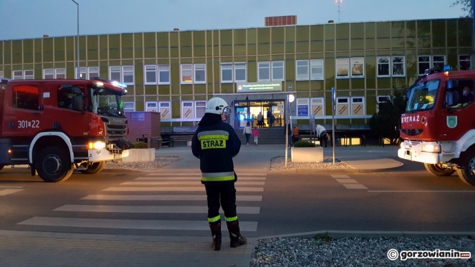 9/10 Akcja straży pożarnej w gorzowskim szpitalu