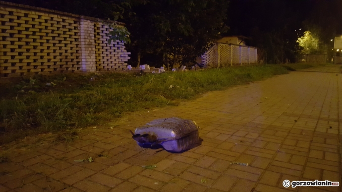 5/8 Rozbity saab na ul. Sikorskiego