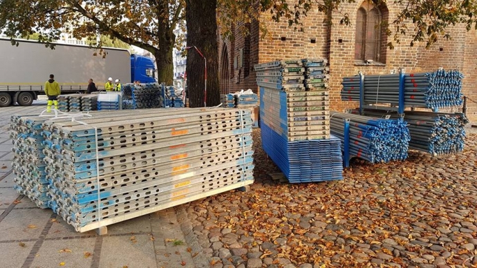 4/5 Przy gorzowskiej katedrze stanie rusztowanie