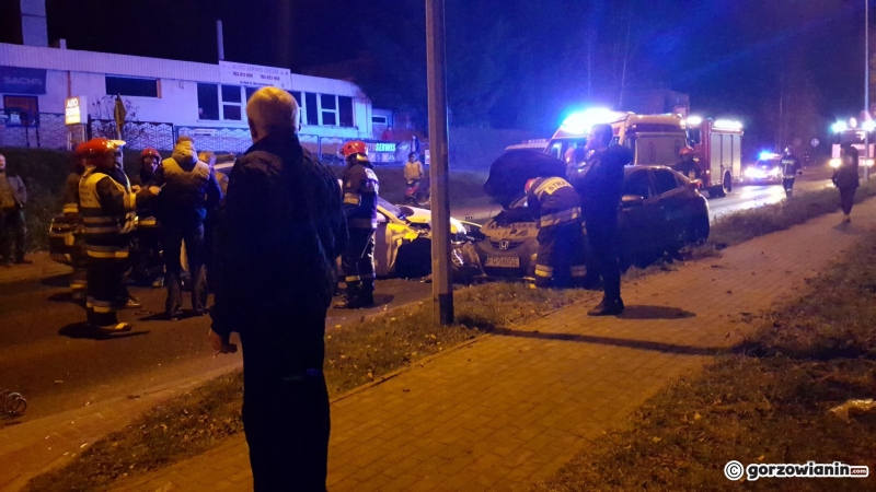 4/7 Kia,  chevrolet i honda zderzyły się na Wyszyńskiego