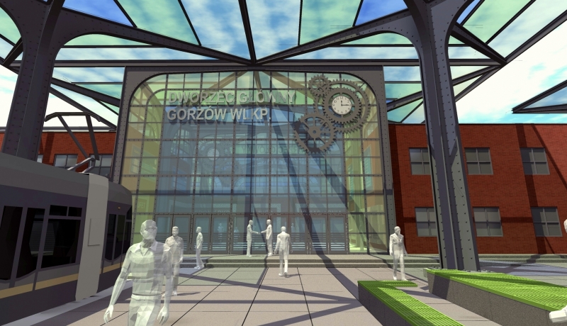 3/4 Wizualizacja centrum przesiadkowego