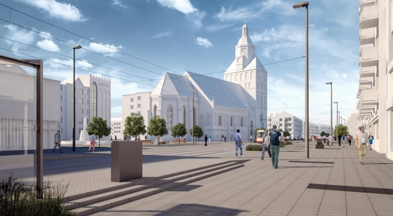 3/4 Projekt deptaka przy Sikorskiego