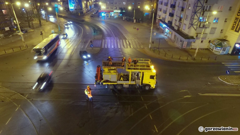 1/7 Demontaż trakcji tramwajowej na Sikorskiego