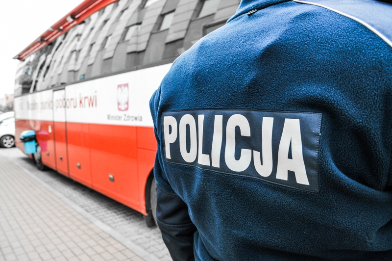 5/7 Krwiobus przed gorzowską komendą