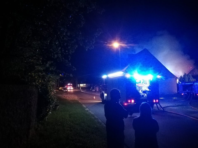 4/4 Pożar budynku gospodarczego w Lubnie