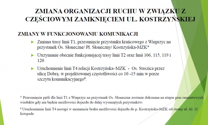 4/7 Etapy przebudowy ul. Kostrzyńskiej