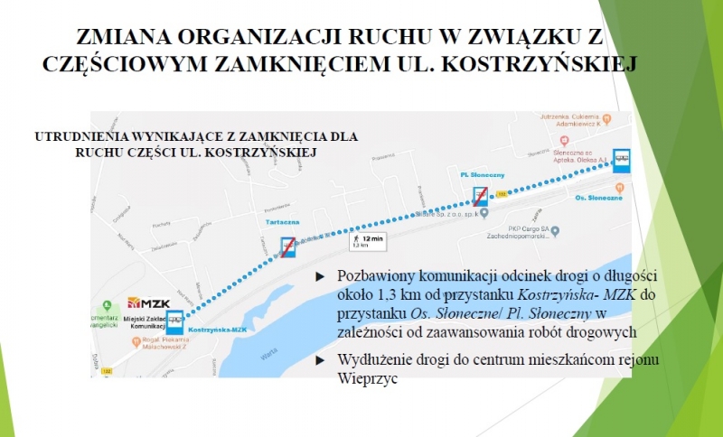 5/7 Etapy przebudowy ul. Kostrzyńskiej