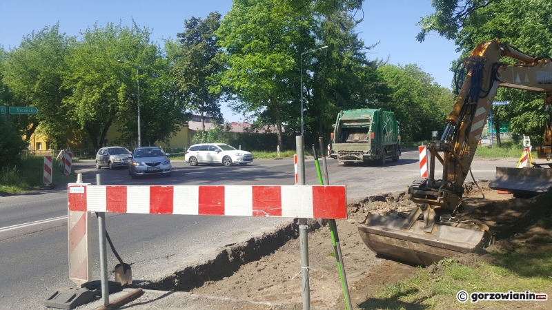 3/5 Budowa tymczasowego ronda na Myśliborskiej