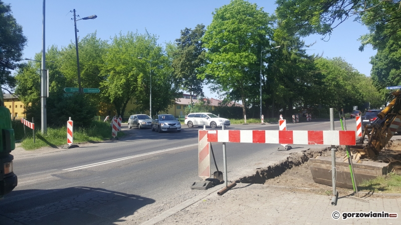 5/5 Budowa tymczasowego ronda na Myśliborskiej