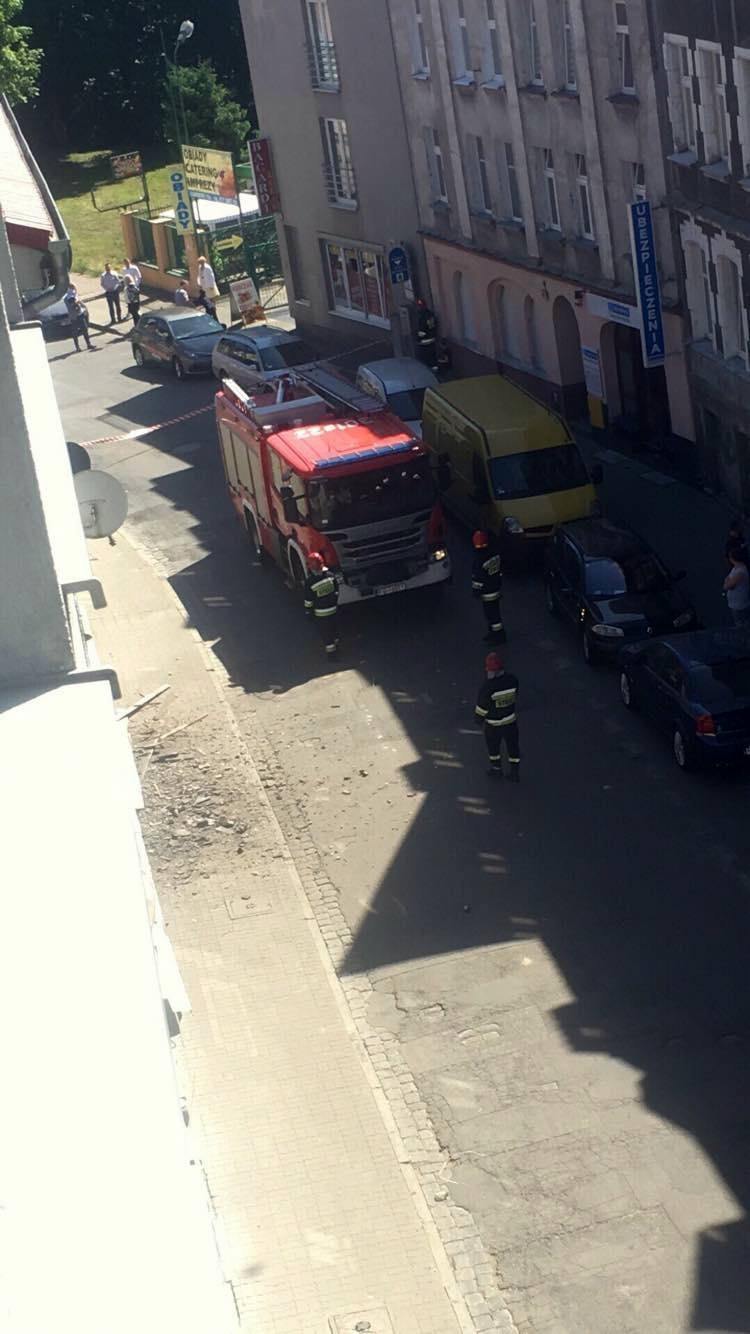 3/8 Zawalenie części dachu przy Garbary