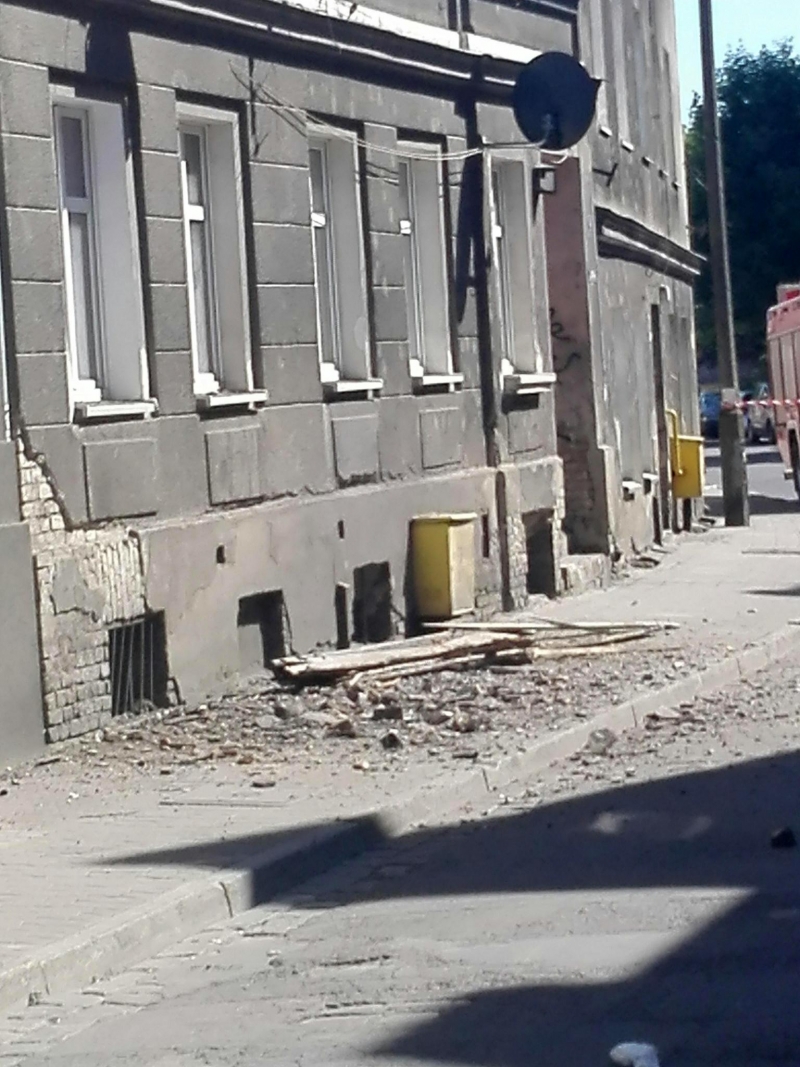 6/8 Zawalenie części dachu przy Garbary