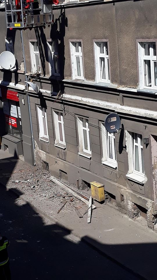 8/8 Zawalenie części dachu przy Garbary