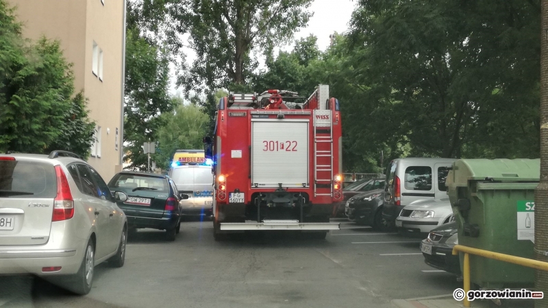 2/4 Akcja straży i policji przy Pomorskiej