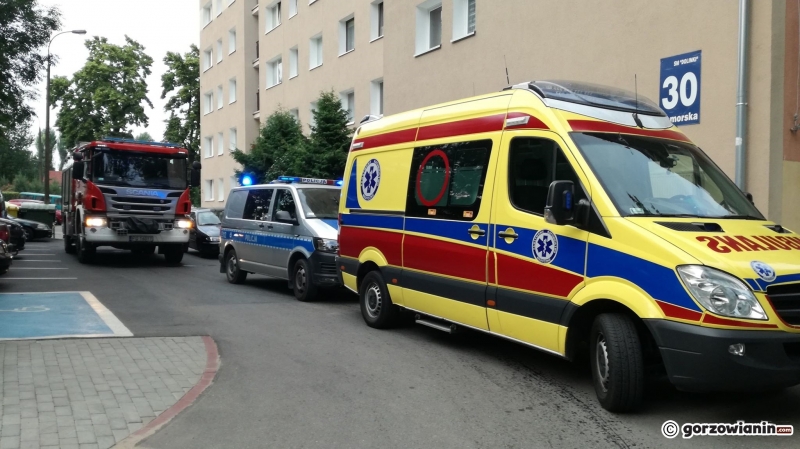 3/4 Akcja straży i policji przy Pomorskiej