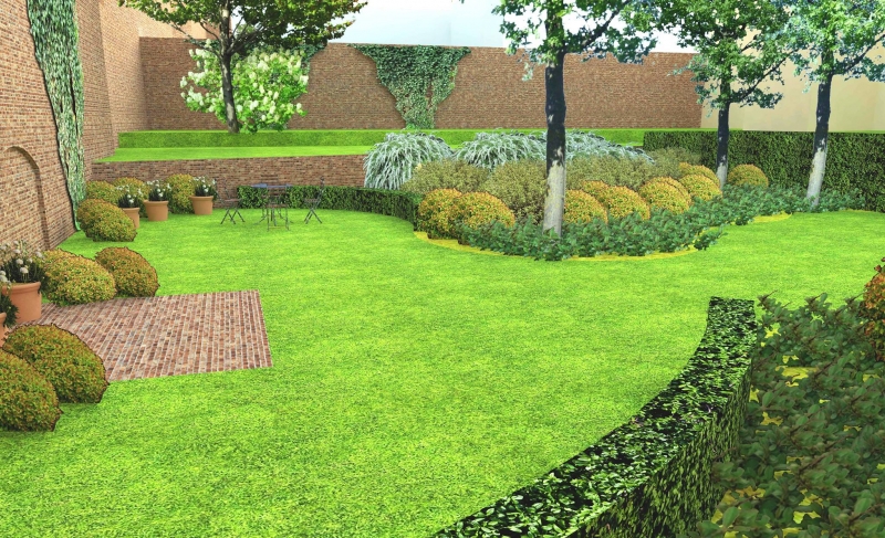 5/7 Wizualizacja podwórek przy Chrobrego