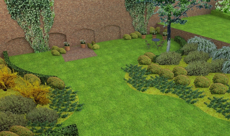 6/7 Wizualizacja podwórek przy Chrobrego