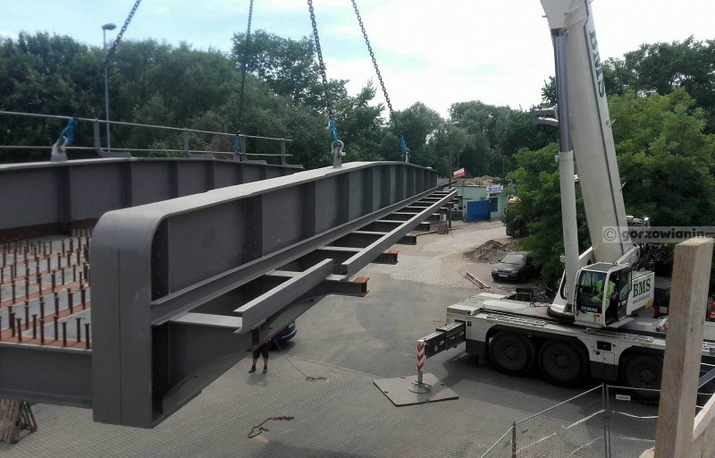 15/21 Montaż wiaduktu nad ulicą Garbary