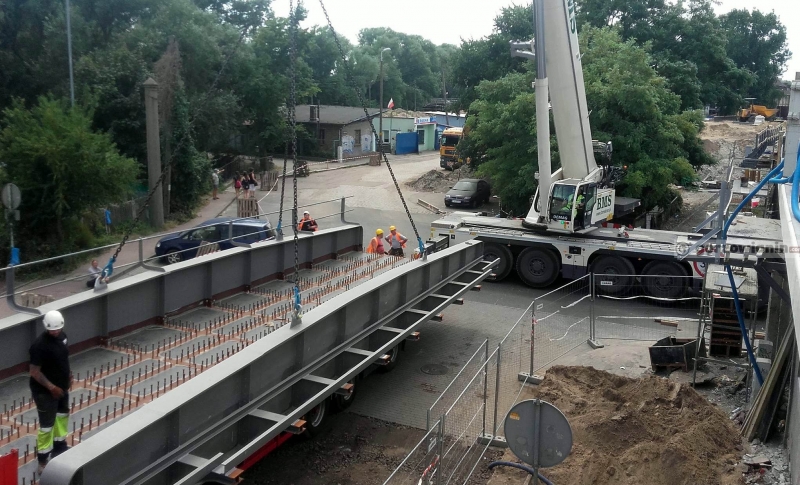 19/21 Montaż wiaduktu nad ulicą Garbary